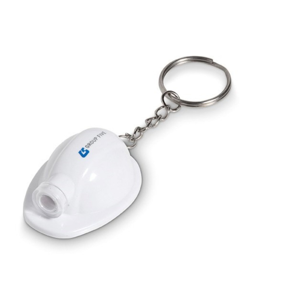 Construction Torch Keyholder  Solid White